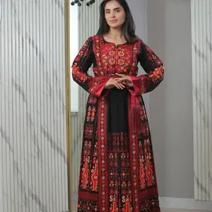 Royal thobe available  with 3 color  embroidery belt new collection -Eid Long Sleeve Dress