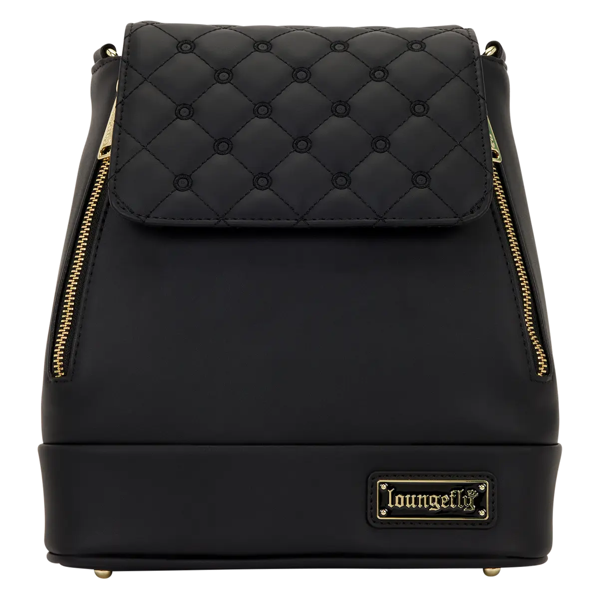 The Lilly Pin Trader Black Convertible Mini Backpack & Crossbody Bag