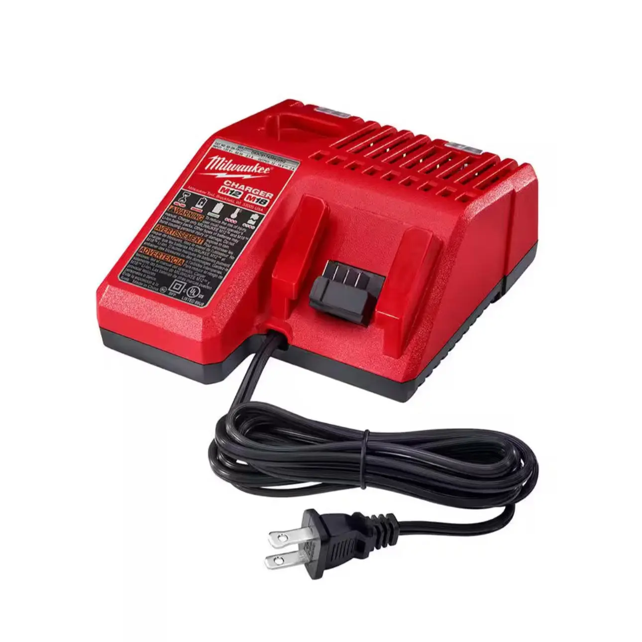 Milwaukee M18™ & M12™ Multi-Voltage Battery Charger, Charging Device Compatible with All M18 Batteries, Features Exceptional Charge Management, Backed by Manufacturer Warranty