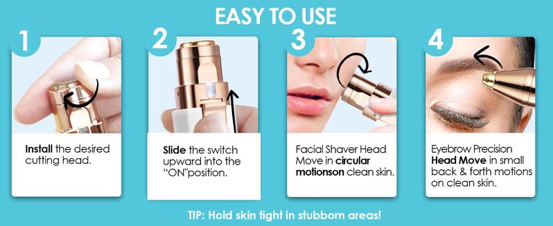 3-in-1 Pre-Shave Exfoliating Soap & Hair Trimmer Set for Eyebrow &  Facial , Smooth, Irritation-Free Shaving, Compact & Travel-Friendly Grooming Kit