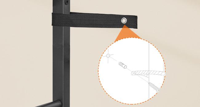 HOOBRO 5 Gallon Water Jug Holder, Water Bottle Holder Organizer with Wooden Top Shelves, Industrial-Style Bottle Storage Rack with Fenced Top, for Home, Office, Rustic Brown and Black