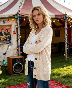 Women's Open Front Cardigan Sweaters Fall Fashion Button Down Cable Knit Chunky Winter Clothing Outerwear Coats with Wide Ribbed Edges and Unique Twist Patterns