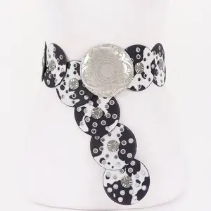 Faux animal Fur Disc Belt