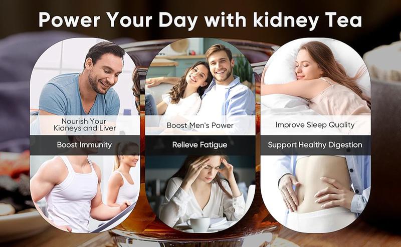 Ginseng Brand Turmeric Kidney Tea Formula Organic Eight Treasures Tea for Men Women Natural Healthy Kidney Cleansing Beverage Nata