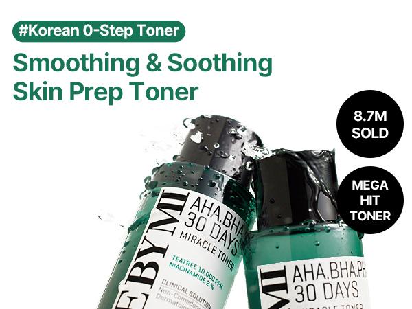 AHA BHA PHA 30 Days Miracle Toner 5.07oz - Mild Exfoliating Salicylic Acid Korean Toner - Gently Removes Dead Skin - Korean Skin Care Trouble Soothing