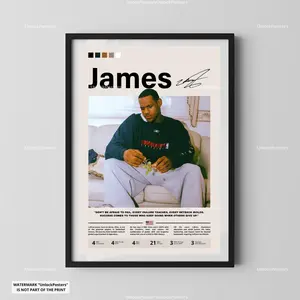[Sale Up To 40%] [Unframe] LeBron James Los Angeles Basketball Poster, Professional Los Angeles Basketball Athlete Portrait, Basketball Legend Illustration, Los Angeles Basketball Decor, Iconic Sports Artwork