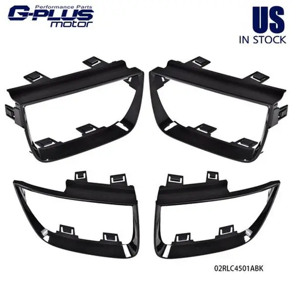 G-PLUS Glossy Black ABS Plastic Tail Light Bezel Covers (Set of 4) - Lightweight Add-On Trim, Chrome Hideout, Instant Rear Refresh, Easy Stick-On Replacement Part for 10-13 Chevy Camaro LT/LS/SS Automotive Accessories, Painted Gloss Look