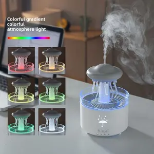 Jellyfish Aromatherapy Diffuser with Rotating Lights and Remote Control for Essential Oils - Colorful Breathing Light, Home Desktop Relaxation