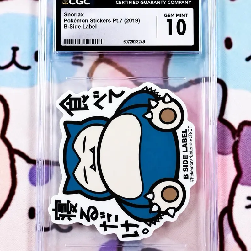 CGC 10 Snorlax Trading Card, B-Side Label