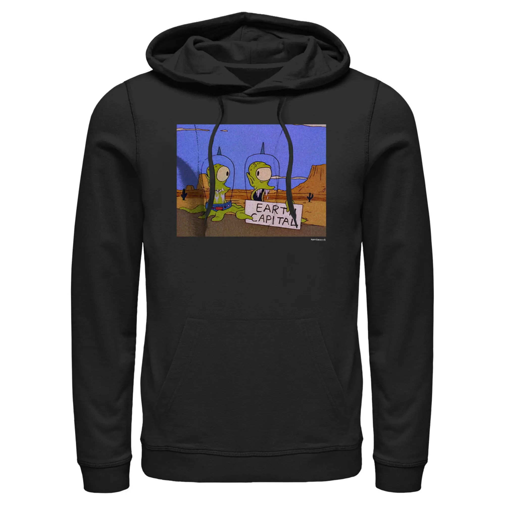 Men's The Simpsons Earth Capital Pull Over Hoodie