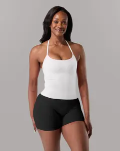 Halter Push Tank - White