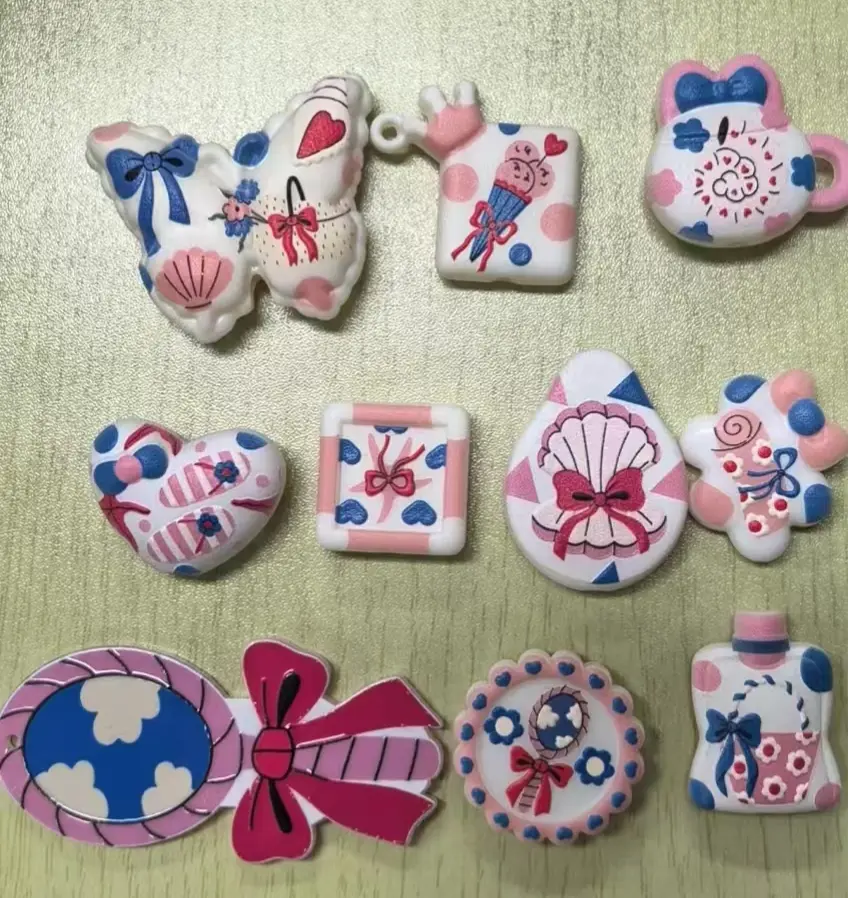 jiangmldiy set bead focus bead acrylics beads keychain so cute
