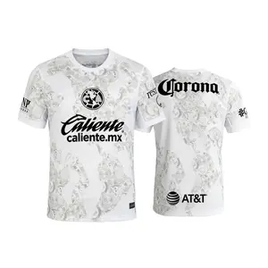 24 25 Mexico LIGAMX Club America Home Goalkeeper Short Sleeve Soccer Jersey Fans Version White