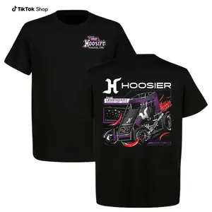 Hoosier Racing Sprint Car T-Shirt, Dirt Track Racing Graphic Tee, Unisex for Men for Women, Menswear, 100% Cotton