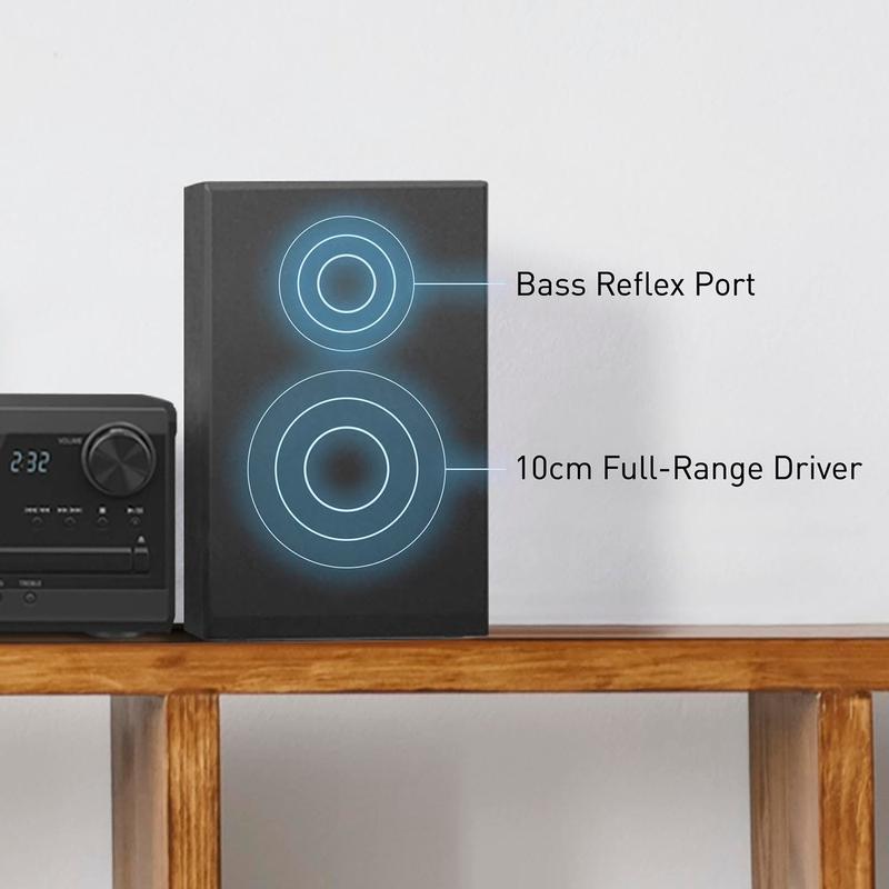 Panasonic Stereo System with CD, Bluetooth and Radio, 20W