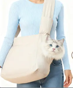 [HipiPet] Dog & Cat Carrier Sling-Comfortable, Lightweight,Spacious,& Breathable, Perfect for Small Pets onTravel, Walks, Grooming, or Daily Outings Animal CarrierHarnesses