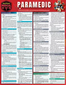 Paramedic: A Quickstudy Laminated Reference Guide -- The Red to Black Editing Co, Poster