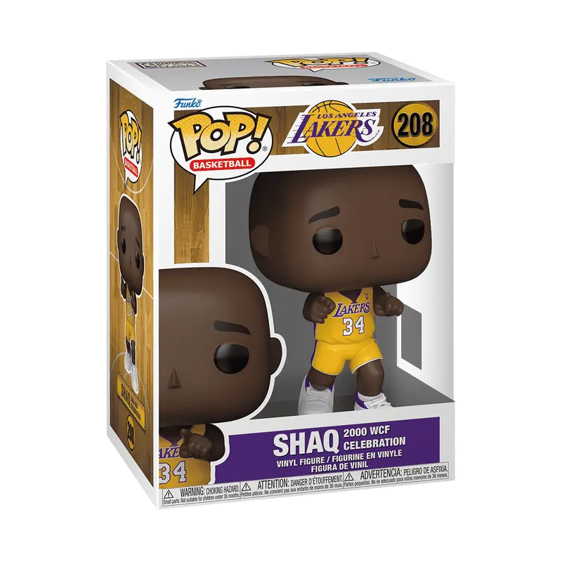 Funko Pop! Los Angeles Lakers - Shaq 2000 WCF Celebration #208 Collectible Pop Vinyl Figure