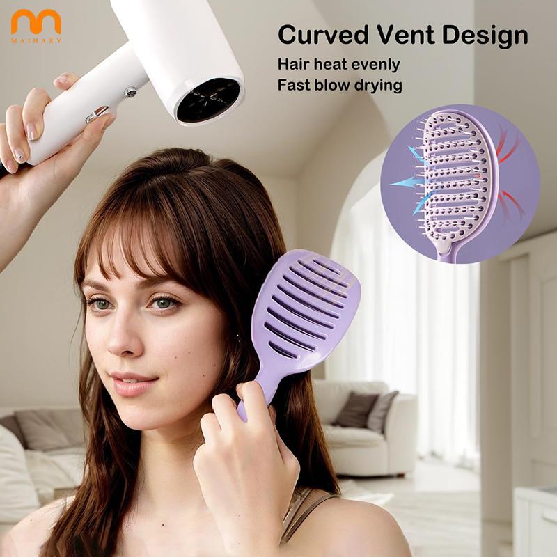 Vital5 Detangling Self Cleaning Brush, Smoothing, Volume, Detangle, Hair Tool, Hair Brush, volumizing, scalp massage, hair smoother, curling brush, quick blow dry, thick curly hair, anti breakage, no split ends, vent design