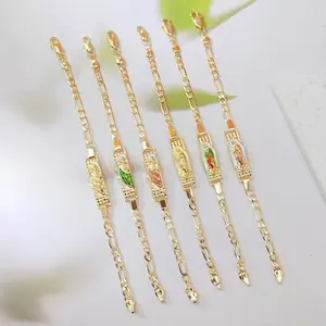 Two-Tone Vintage St. Jude Religious Bracelet