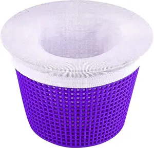 100 Pack Pool Skimmer Socks, Pool Filter Socks Works Perfect with Pool Skimmer for Inground and Above Ground Pool Skimmer Basket/ Hot Tub Filter, Ultra Fine Mesh Socks Filter Debris and Leaves