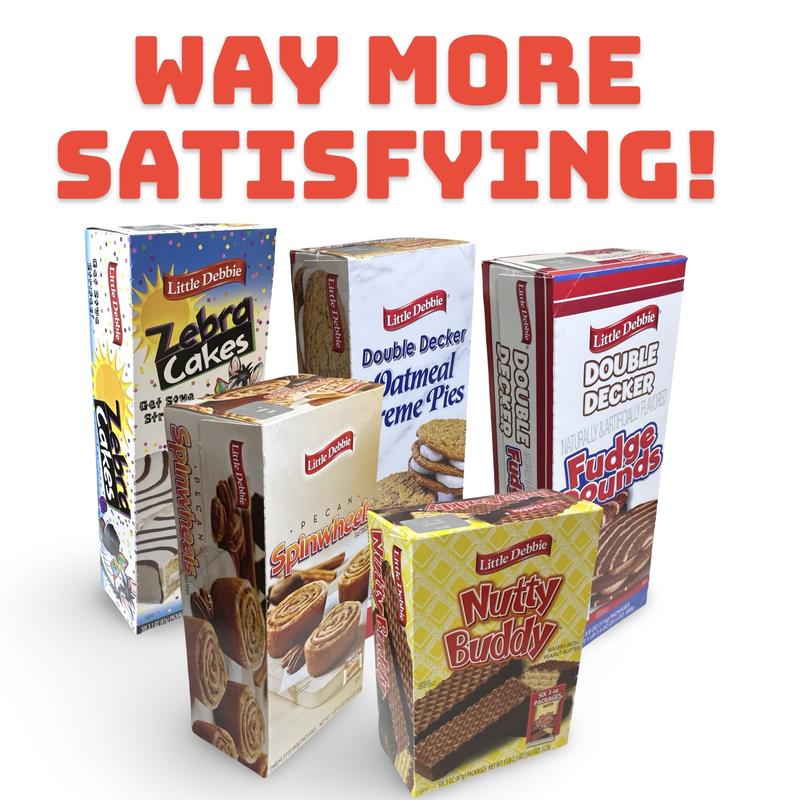 Little Debbie Extra-Large Sized Cosmic Brownies, 4 oz., 6 Count | 3 Pack (Total 18 Brownies)