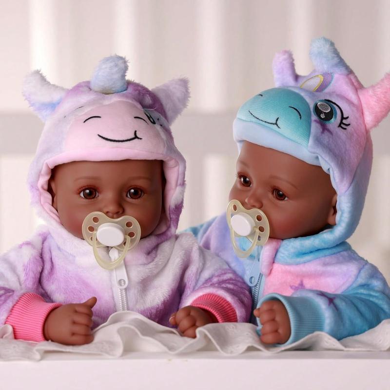 BABESIDE Lifelike Reborn Baby Dolls Black Girl Callie - 20 - Inch Soft Body Realistic Newborn Baby Doll Poseable Limbs Real Life Baby Dolls with Clothes and Toy Gift for Kids Age 3+ Rebornbabydoll