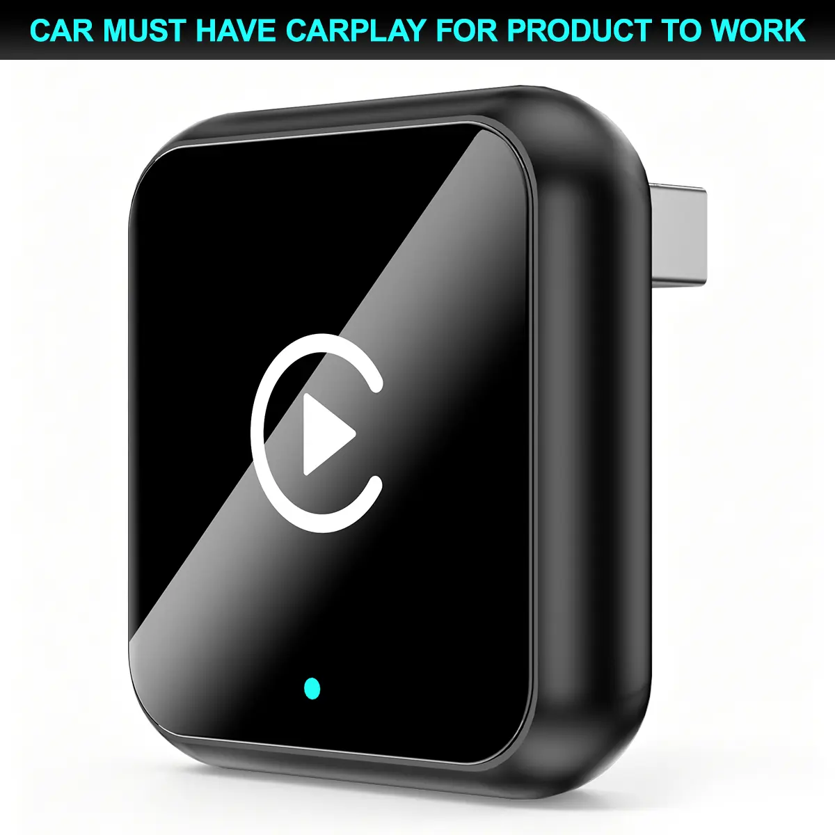 2027 MAKASRI All-New Wireless CarPlay Adapter - Wired-to-Wireless Converter with CarPlay Dongle Connectivity, USB Type-C & USB Cables, Compatible with iPhone & Android Phones (Requires Existing Vehicle Wired Connection)
