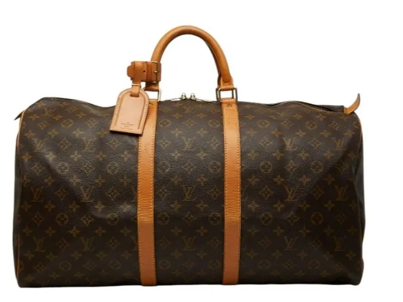 Pre-owned Louis Vuitton pvc Shoulder bags Keepall Bandoulière 55 4000011781796