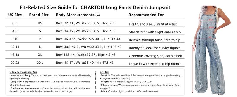 utcoco Women Loose Fit Denim Jumpsuit Adjustable Straps Wide Leg Long Pants Frayed Jean Overalls