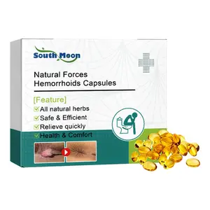 South Moon Natural Forces Hemorrhoids Capsules with Rhodiola Rosea Ginseng & Angelica Extracts for Crissum Itching Relief Safe Efficient Health Comfort