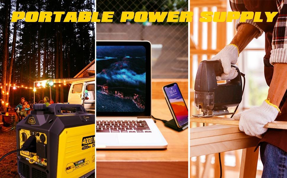 Aceup Energy 4000W Portable Quiet Inverter Generator - Dual Fuel (Gas/Propane), RV-Ready, EPA Compliant