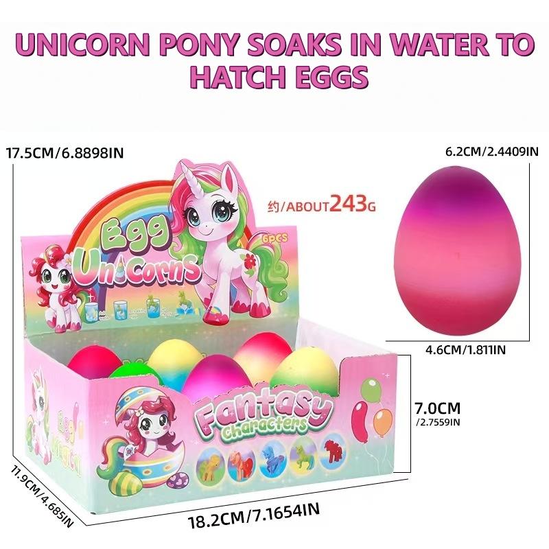 Rainbow Unicorn Hatchable Egg – Creative Educational Toy for Kids, Water Expanding Magic Experience