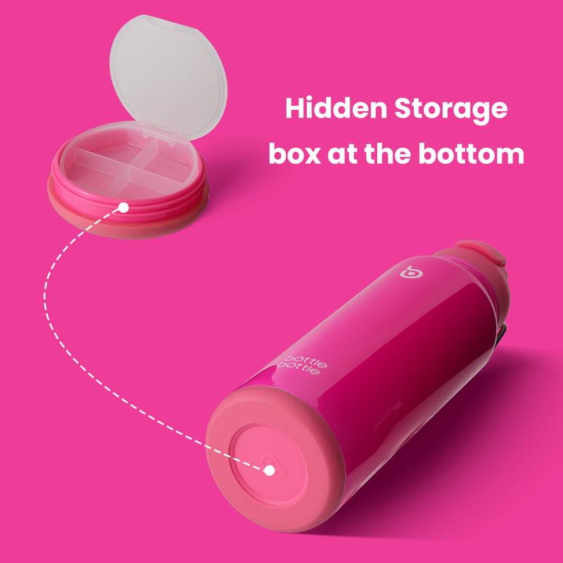 BOTTLE BOTTLE 40oz Insulated Water Bottle with Straw Sport Stainless Steel Water Bottle with Handle Lid Outdoor Sports Bottle with straw and pills holder Vacuumflask Men gifts