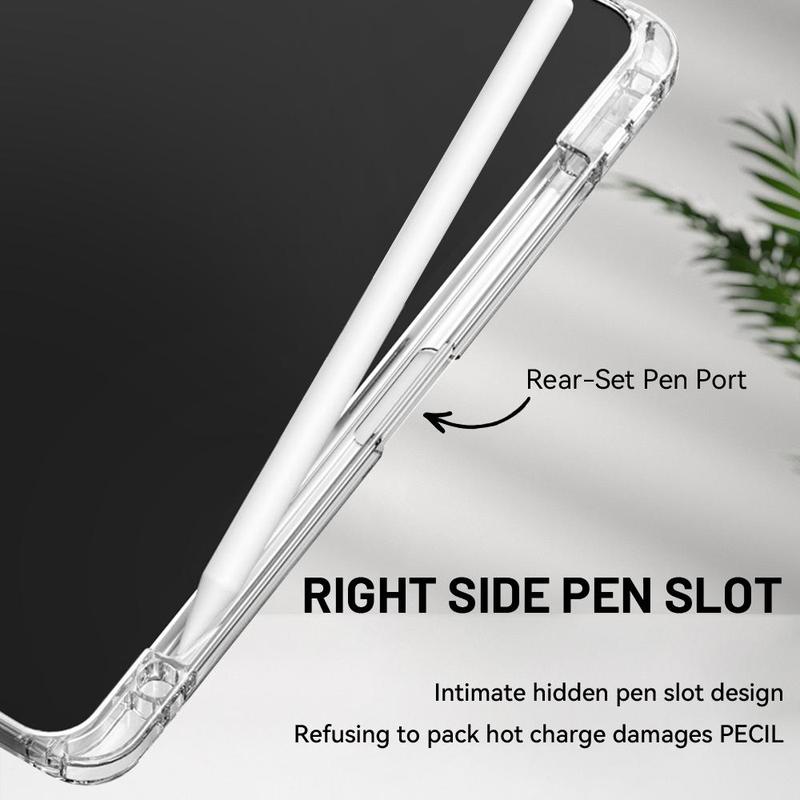 Wicked Vintage Fairy Tale iPad Case,Tri-Fold Stand Case for iPad, Transparent Acrylic Hard Back,Pencil and Charger Slots, Ultra-Thin Scratch-Resistant Design for iPad 10.2inch, Mini, Pro, Air, Ideal for Work and School