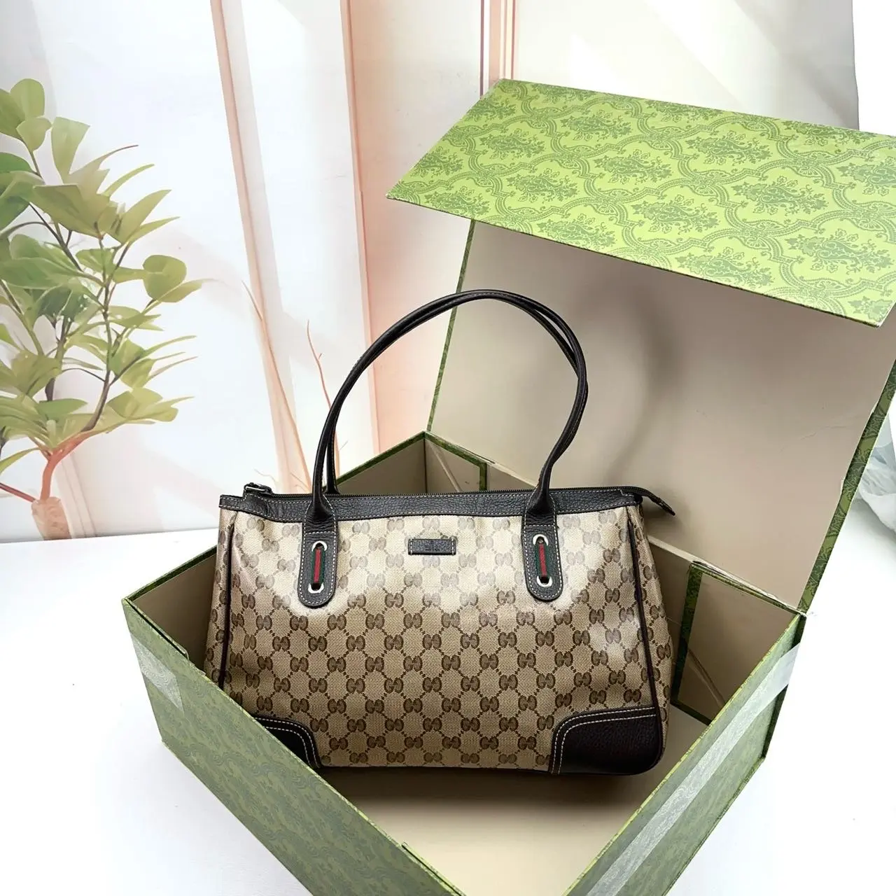Pre-owned GUCCI PVC Shoulder Bags 14.17'' R439 Shoulder Bag C536115242 0318 T1 Chloe