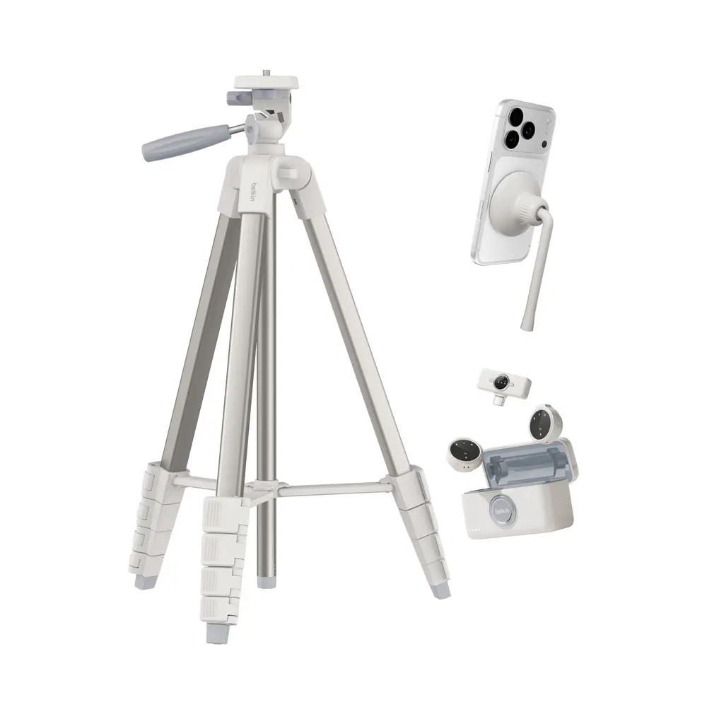 Belkin Stage Creator Kit: Tripod, Magnetic Phone Mount & Wireless Mics
