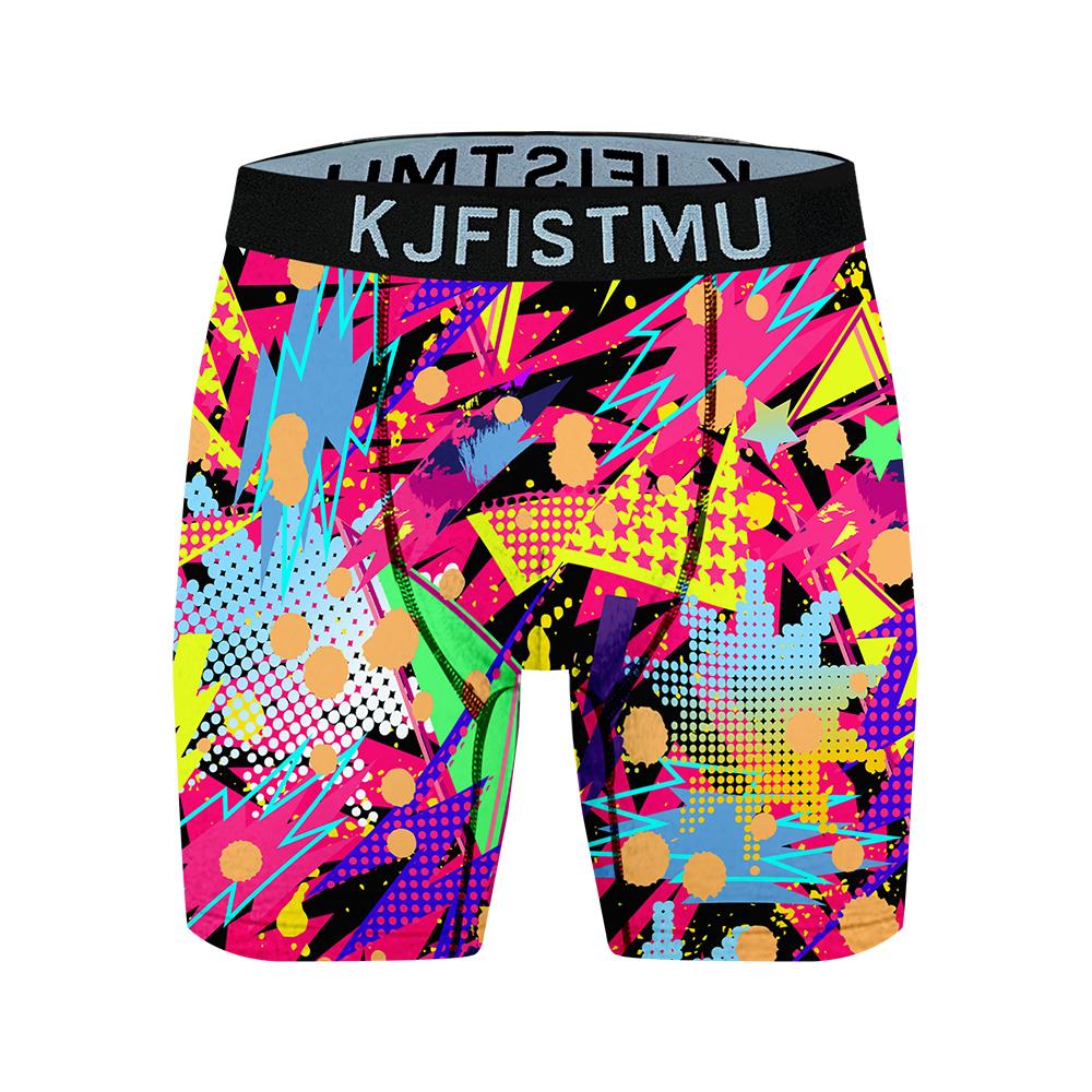 KJFISTMU 10-Piece Men's Boxer Briefs Swim Trunks - Invisible Low-Waist Soft Boxer Briefs, Suitable for Gym, Cycling, and Beach Wear - Comfortable and Breathable