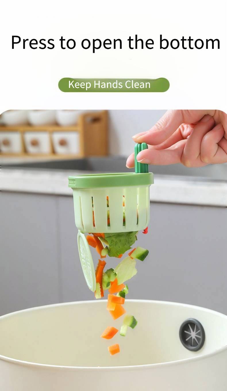 Eimula Cactus Kitchen Sink Drain Strainer with Automatic Dumping Basket and Filter, High-Quality PP Material, Anti-Clogging, Essential Kitchen Accessory