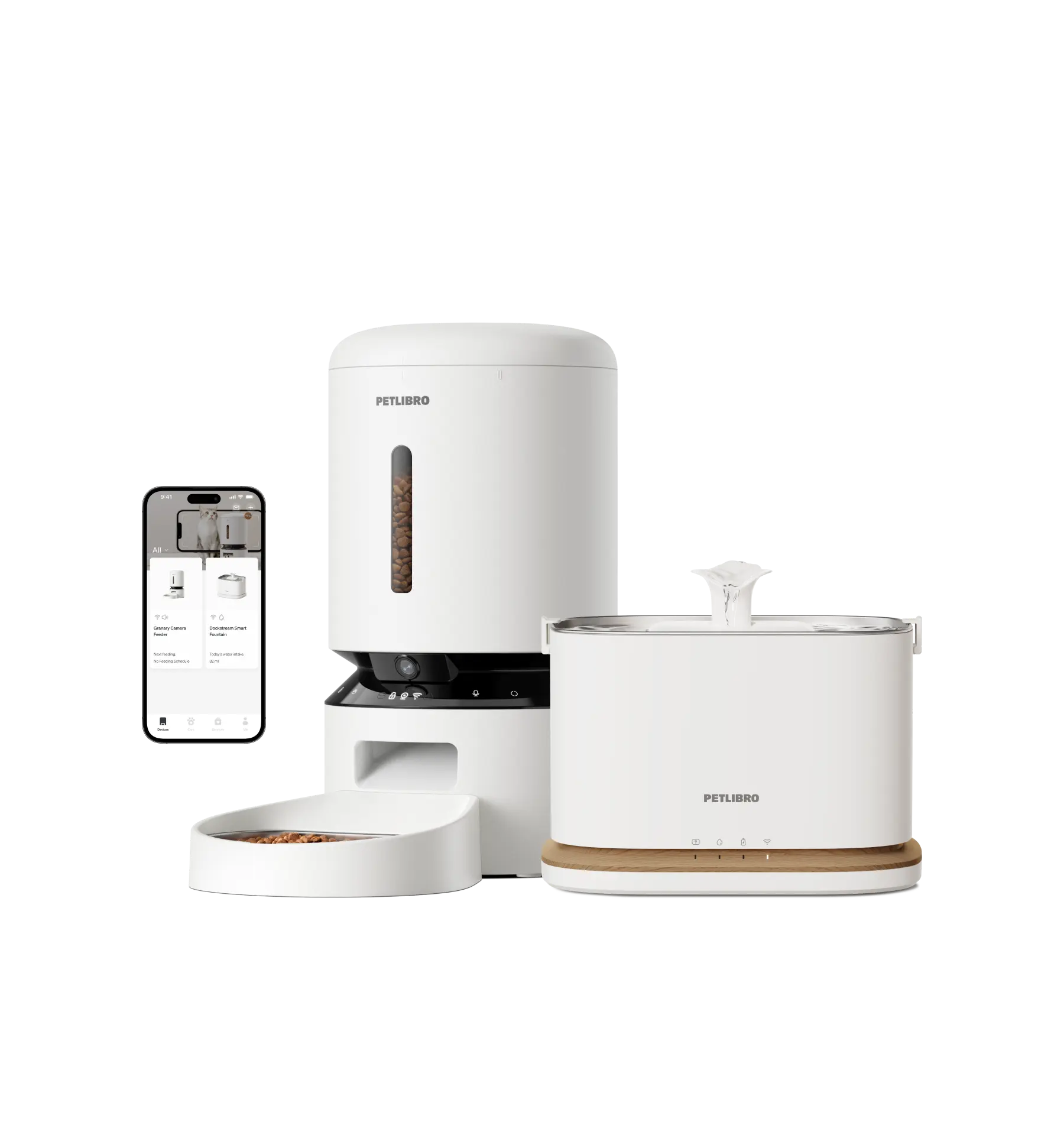PETLIBRO Granary Smart Camera Feeder & Dockstream 2 Cordless Smart Fountain PETLIBRO Granary Smart Camera Feeder & Dockstream 2 Cordless Smart Fountain