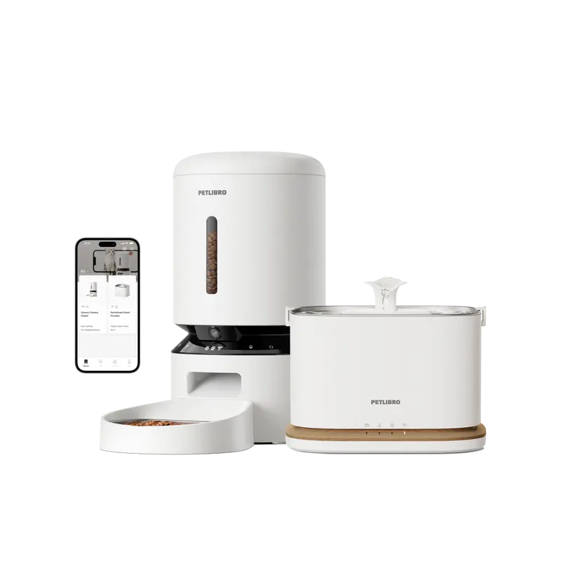 PETLIBRO Granary Smart Camera Feeder & Dockstream 2 Cordless  Smart Fountain