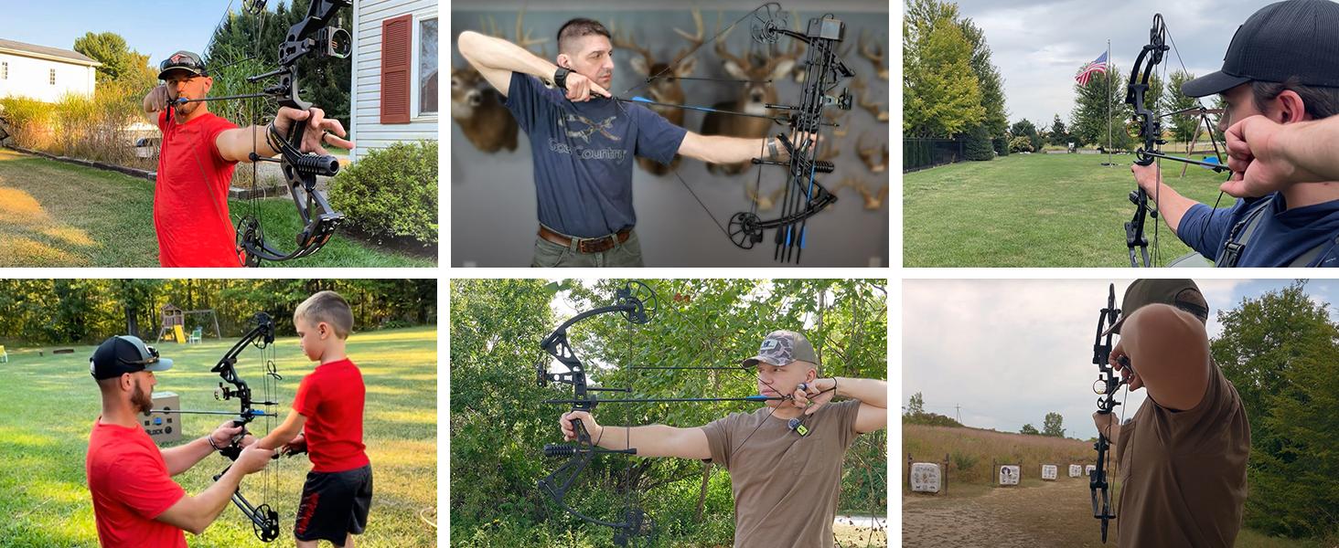 Sanlida Archery Dragon X7 Ready to Hunt Compound Bow Package for Adults, Archery Compound Bow and Arrow Set, 0-70 Lbs Draw Weight, No Bow Press Needed, Limited Life-time Warranty (RH Only) Sanlida Archery Dragon X7 Ready to Hunt Compound Bow Package for Adults, Archery Compound Bow and Arrow Set, 0-70 Lbs Draw Weight, No Bow Press Needed, Limited Life-time Warranty (RH Only)