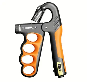 Hand Grip Strengthener – Adjustable Gripper, Finger Exerciser & Forearm Trainer for Rehab & Fitness Resistance & Gaming & Musician Hand Gripper Extension