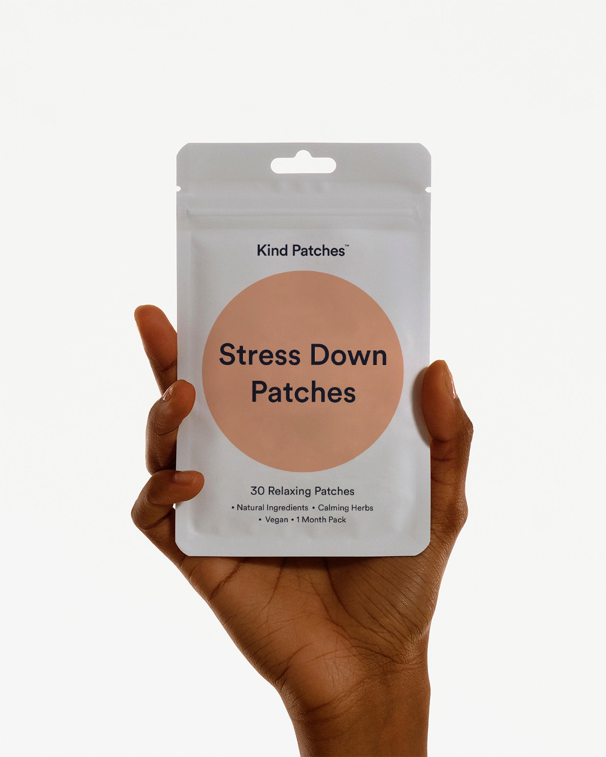 Kind Patches | Stress Down Patches | 30 Ashwagandha patches: cortisol support, natural ingredients, calming herbs, vegan, 1 month pack Kind Patches | Stress Down Patches | 30 Ashwagandha patches: cortisol support, natural ingredients, calming herbs, vegan, 1 month pack