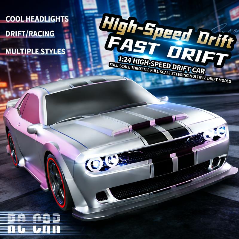 Full proportional throttle 1：24 silver rc racing cars perfect for indoor racing outdoor drives friend gatherings hobby sessions and rainy day fun