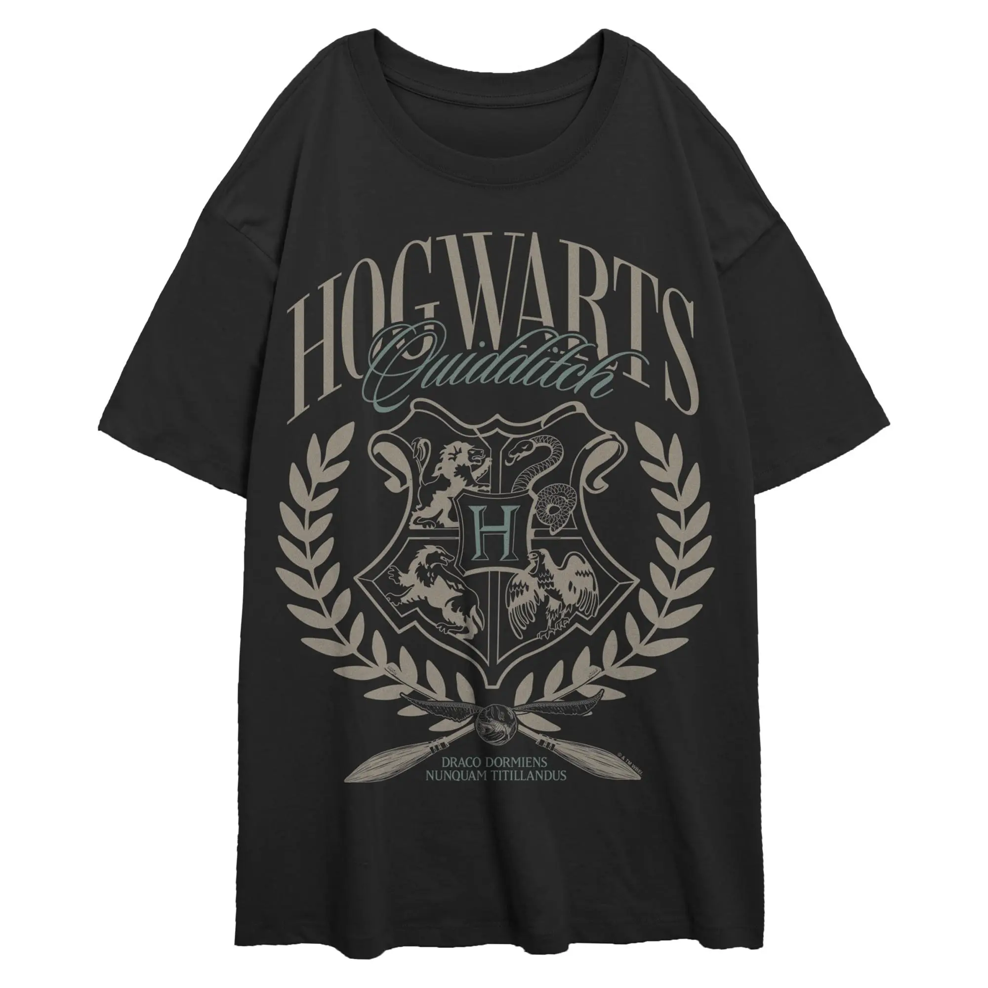 Harry Potter Hogwarts Quidditch Crest Juniors T Shirt