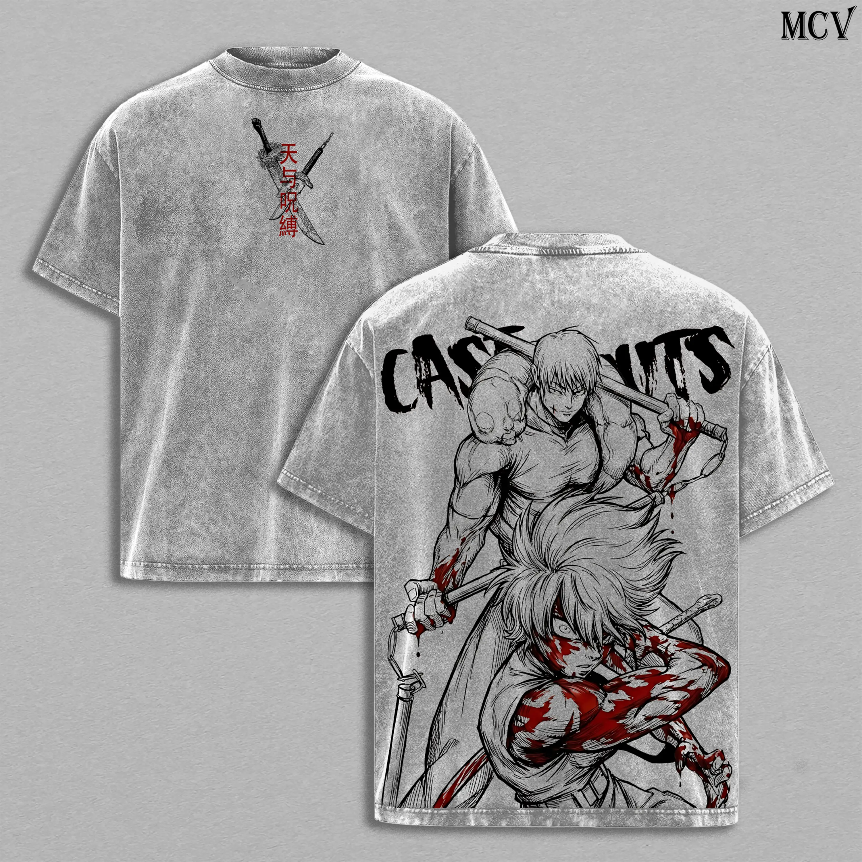 Maki Zenin x Toji Fushiguro Tee Washed – Jujutsu Kaisen Vintage