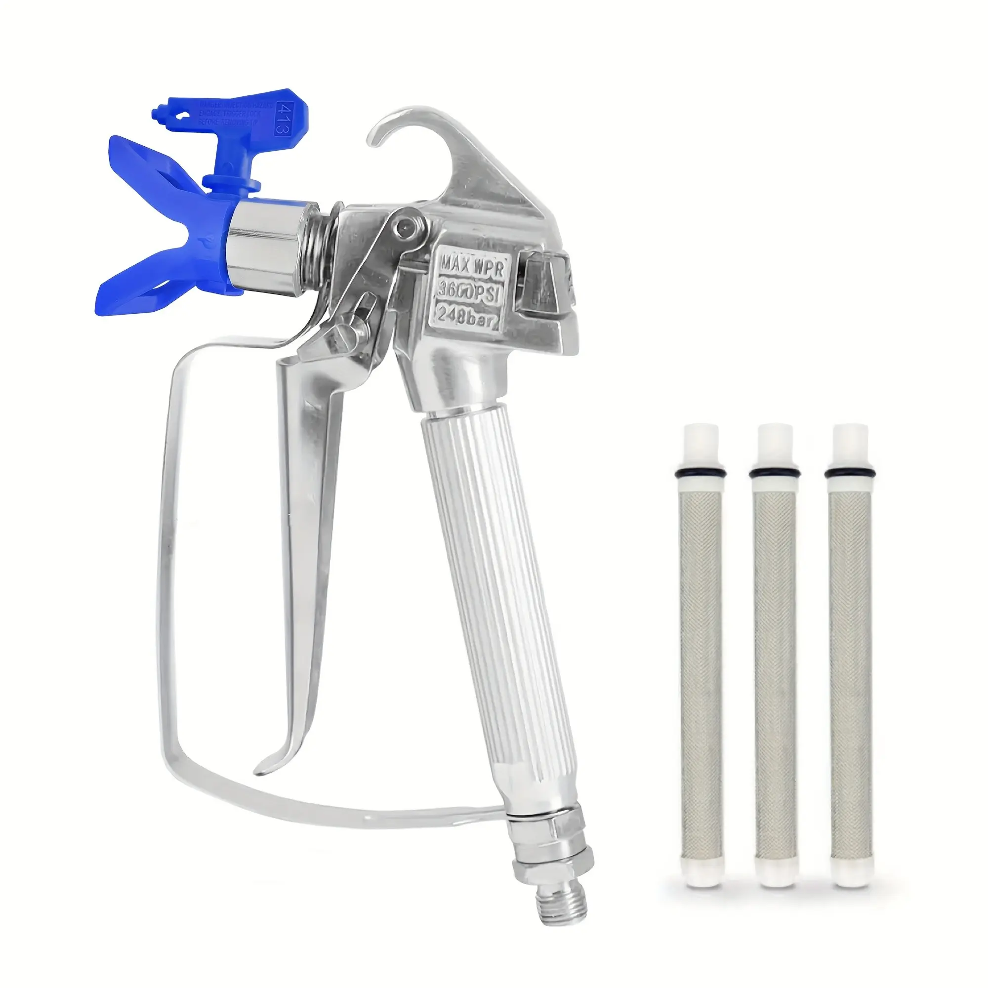 Airless Paint Spray Gun Kit, Paint Spraying Tool, 3600psi High Pressure Sprayer, Paint Sprayer For House Painting, Ideal for Wall Fence Car Boat Painting, Includes Nozzle Protector & Swivel Joint