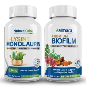 L-Lysine with Monolaurin 600mg & Biofilm Complex – Trusted Combo for Wellness and Gut Balance