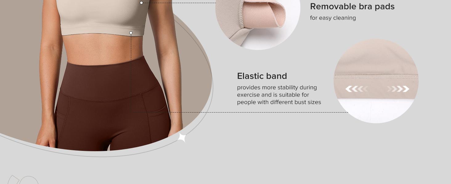 BRXL Womens Halter Sports Bra Adjustable Straps Open Back Workout Top Padded Crop Tank Top Gym Yoga Bra with Removable Padded Lightweight Racerback Design Sweat Wicking for Training Fitness Running